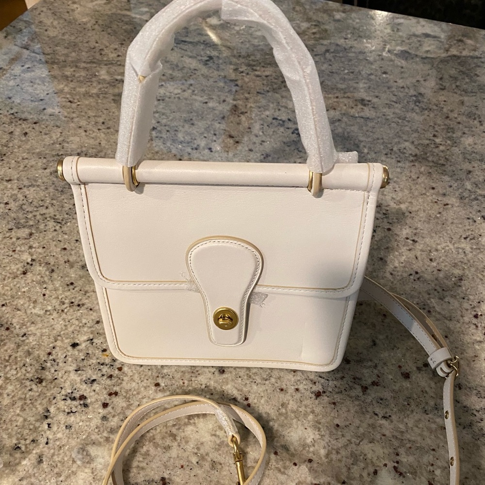 Coach Willis Top Handle 18 in Chalk